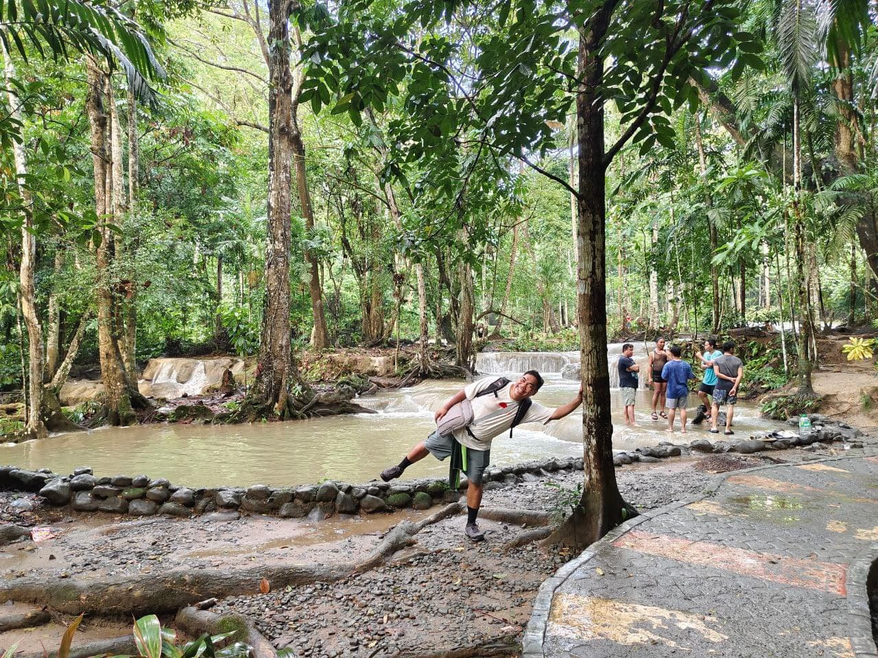 Panas Falls taking pictures