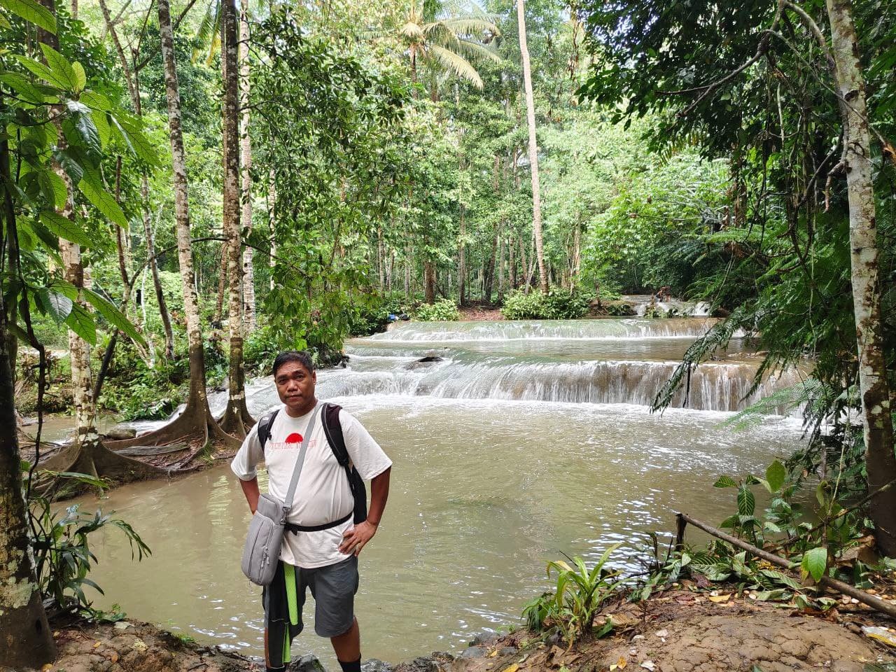 Panas falls enjoying the view