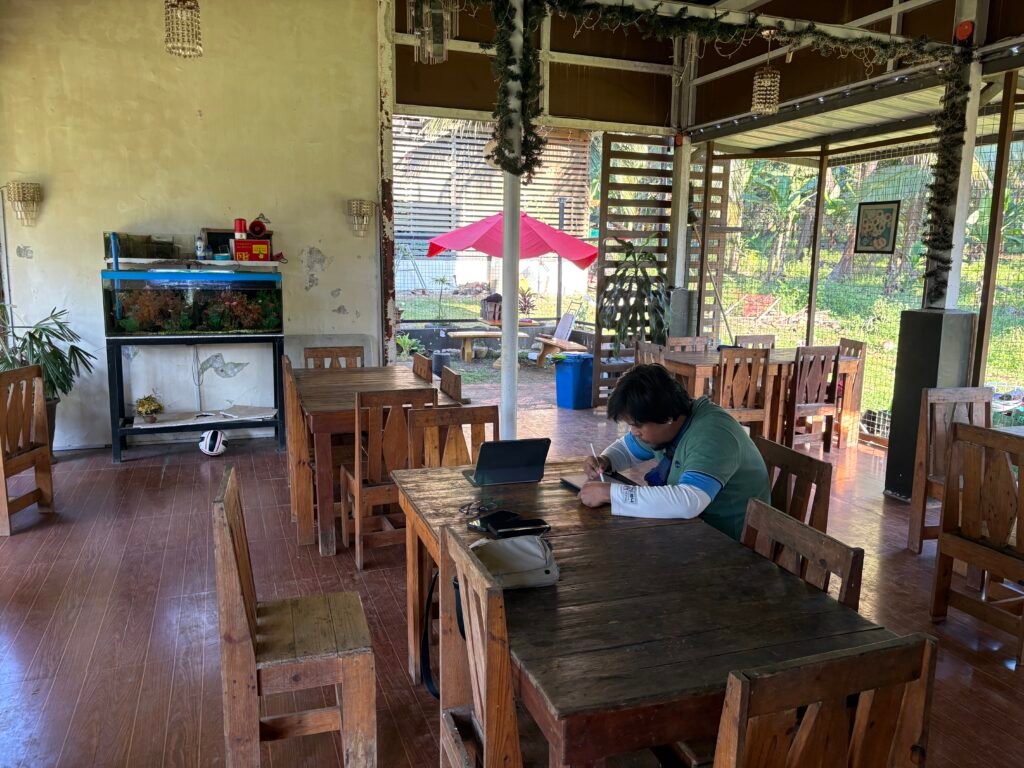 Fully stocked store at Esoj Sky Garden with snacks, drinks, and essential goods for campers