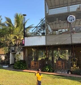 Front entrance and facade of Esoj Sky Garden Cafe and Restaurant in Catigan Toril Davao