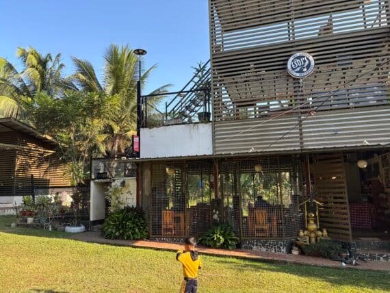 Front entrance and facade of Esoj Sky Garden Cafe and Restaurant in Catigan Toril Davao