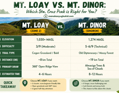 mt loay vs mt dinor in sta cruz davao del sur comparison guide