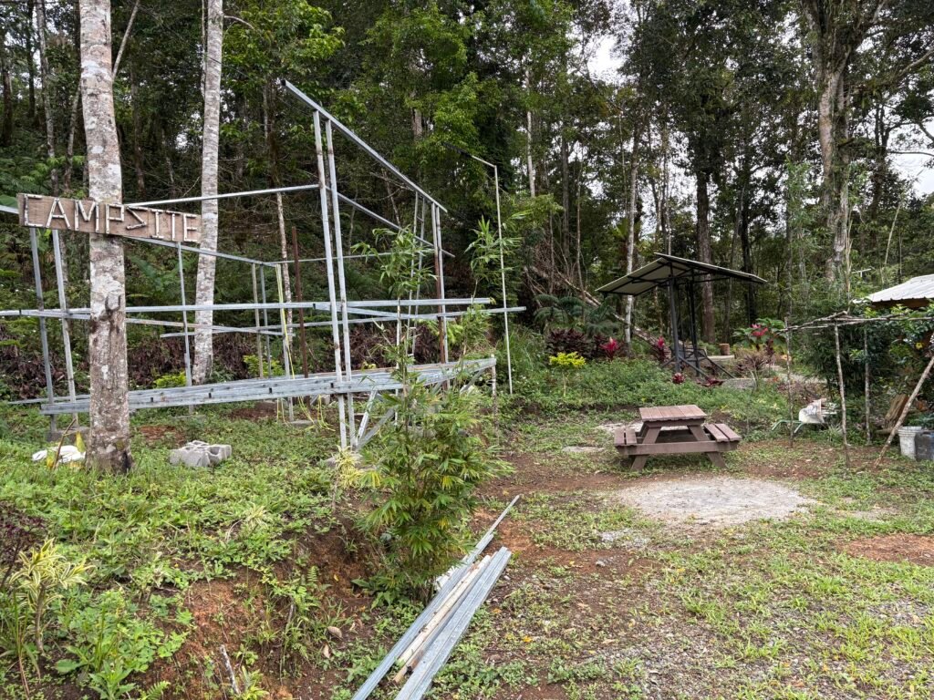 franklin's marilog car camping, tent camping and parking area