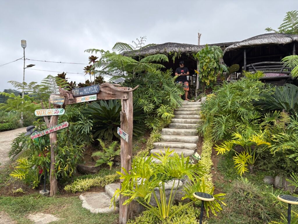 Tiki Tagu Tagurano Toril Davao stairs to the restaurant and reception area visited by Manakaauy ug Bukid