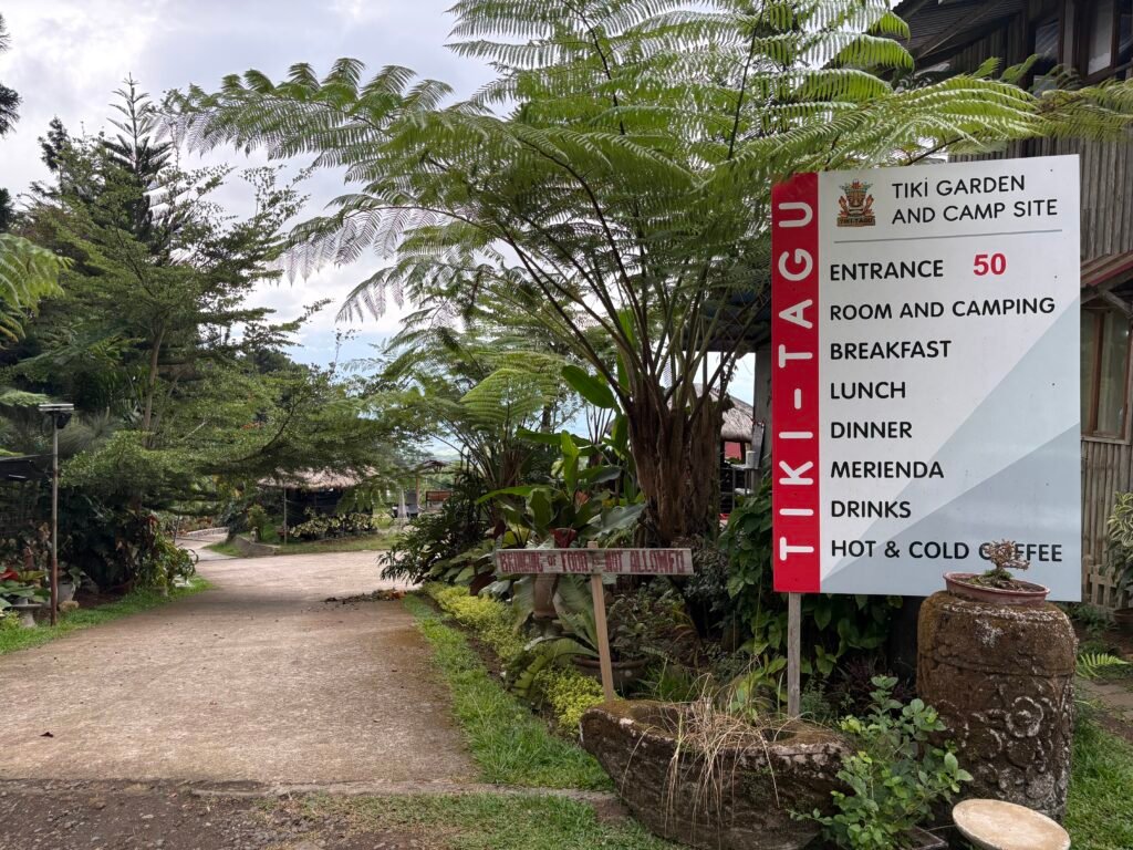 Tiki Tagu Tagurano Toril near entry path to parking area and restaurant visited by Manakaay ug Bukid