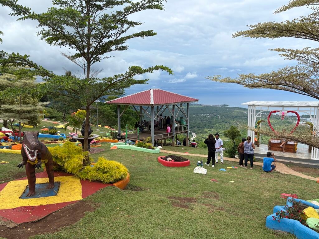 Lantawan Mountain Resort Matutungan Sta Cruz Davao del Sur playground for kids and landscape.
