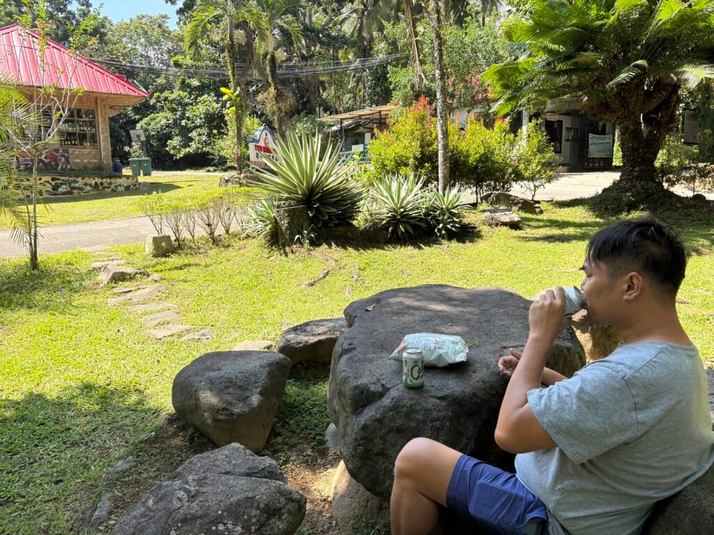 Toyozu hot spring resort nabunturan davao de oro relaxing in garden landscape. Visited by Manakaay ug Bukid.