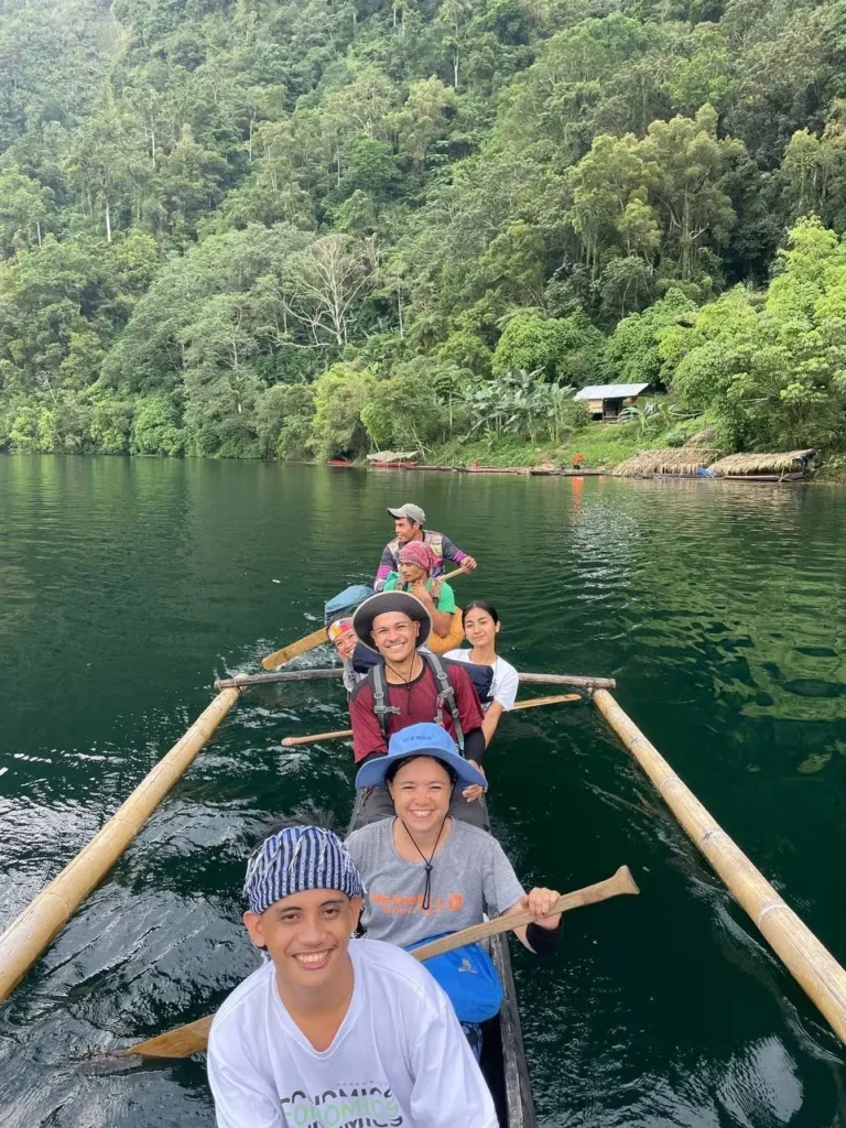 Lake Holon South Cotabato crossing to the campsite from the kule trial.