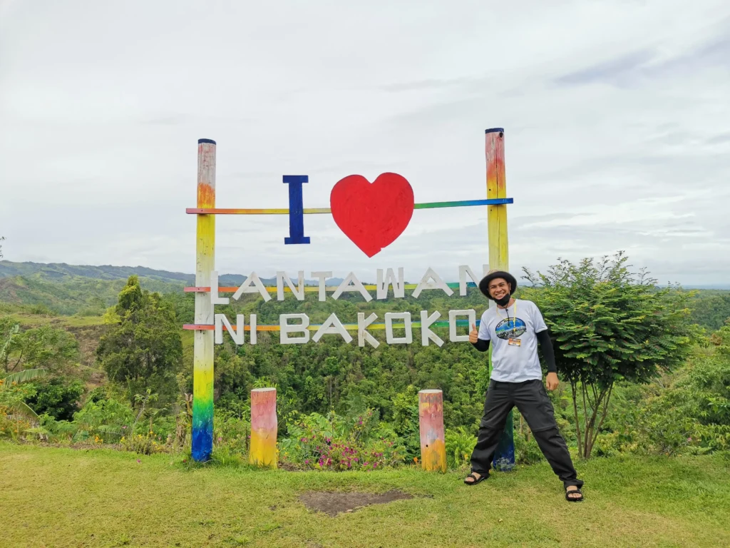 Mt. Megatong Sto. Tomas Davao del Norte Lantawan de Bakoko signage of the Mandaya tribe in Sitio Talos. In preparation to hiking. Guide by Manakaay ug Bukid.