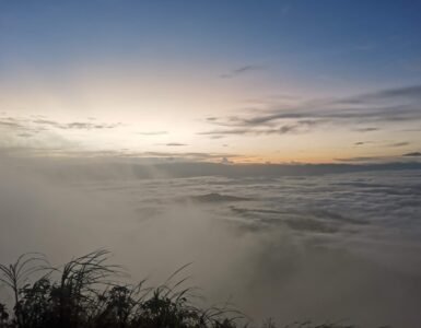 Mt. Alig Dagumbaan Bukidnon cotton balls sea of clouds. Visited by Manakaay ug Bukid.
