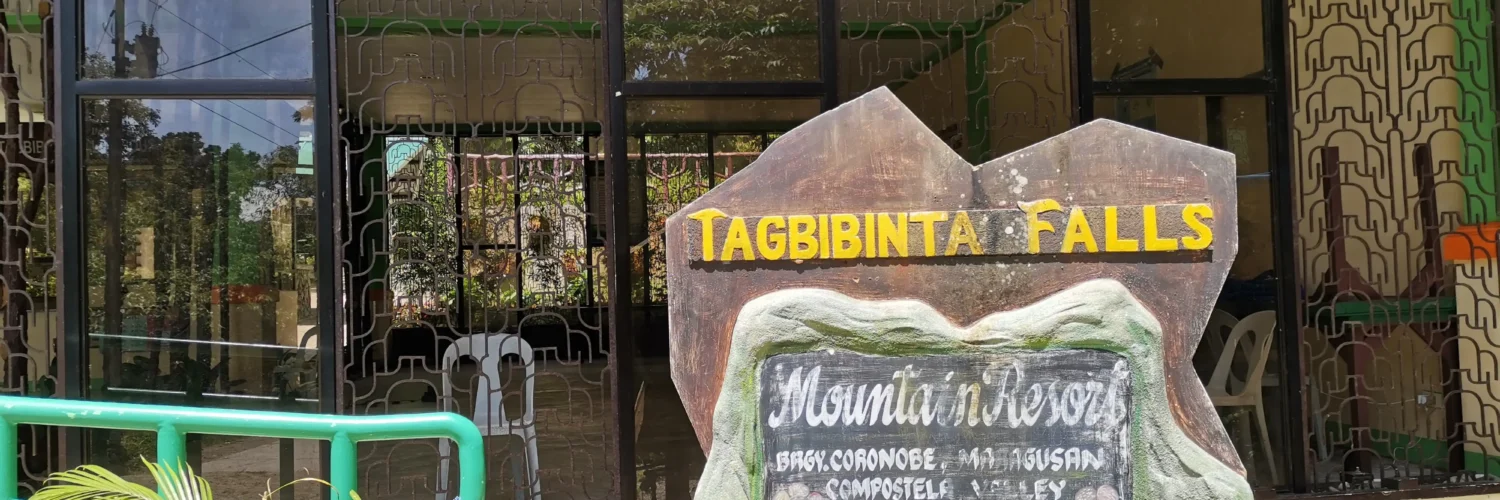 Tagbibinta Falls Maragusan Davao de Oro front entrance and signage