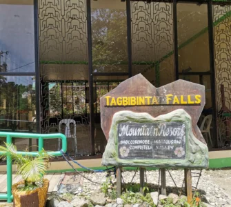 Tagbibinta Falls Maragusan Davao de Oro front entrance and signage