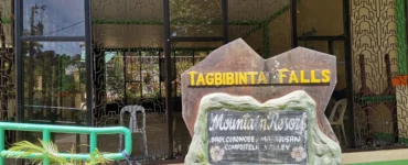 Tagbibinta Falls Maragusan Davao de Oro front entrance and signage