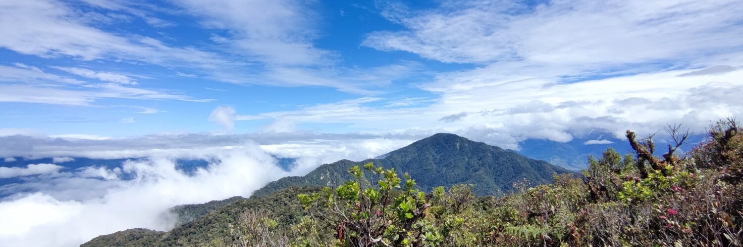 Mt Kalumotan Marugusan Davao de Oro view at the peak. Hike by Manakaay ug Bukid.