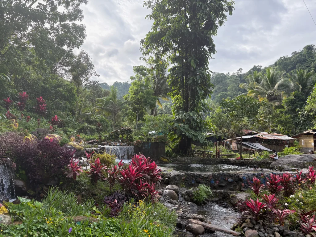 Sobsob Therapeutic Spring Resort Davao water source coming from trees and mountain above