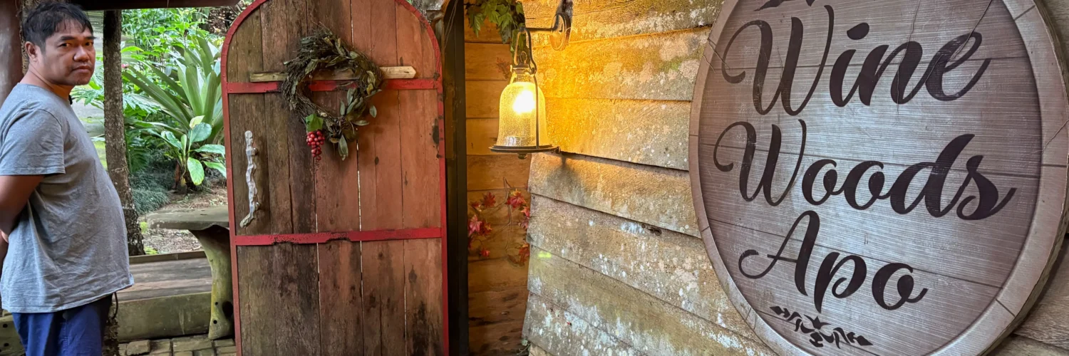 wine woods apo digos wine cellar entrance