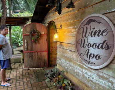 wine woods apo digos wine cellar entrance