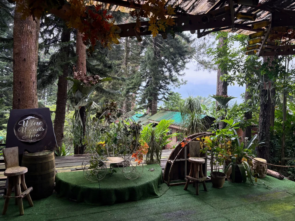 wine woods apo digos reception area and mini stage