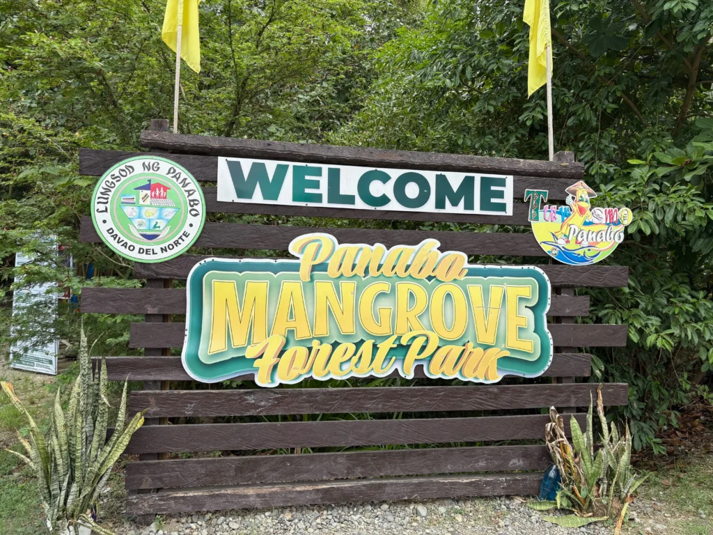 Panabo Mangrove Forest Park signage entrance