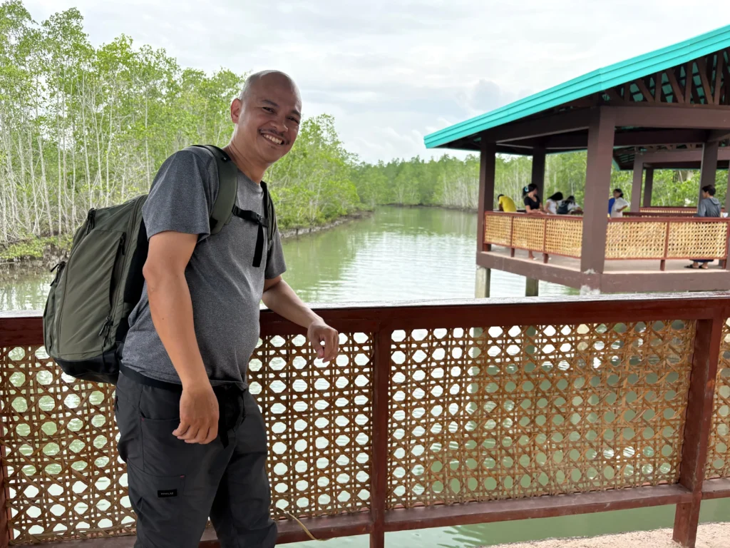 Panabo Mangrove Forest Park picturesque relaxing view of mangrove sanctuary