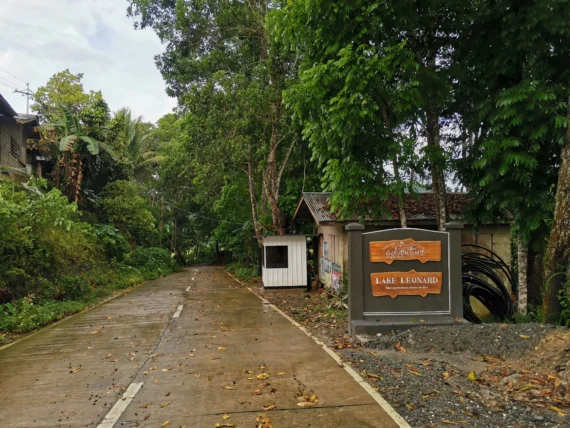 lake leonard mawab davao de oro registration booth and entrance