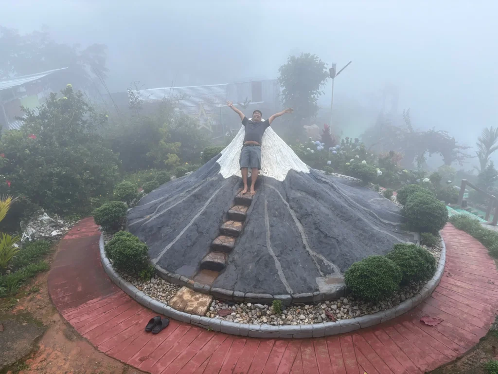 calamba farm sea of clouds maragusan makeshift mt fuji that spills off artificial smoke