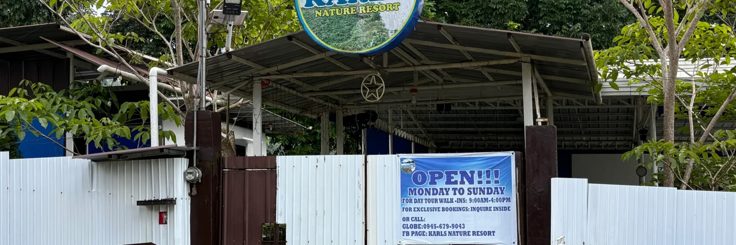 Karl's Nature Resort Baracatan Toril entrance signage