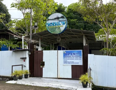 Karl's Nature Resort Baracatan Toril entrance signage