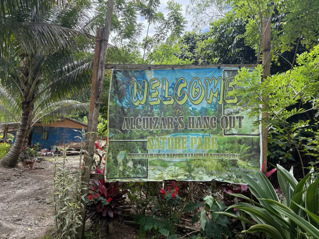 Alcuizar Hangout Nature Park Mapawa Maragusan signage entrance