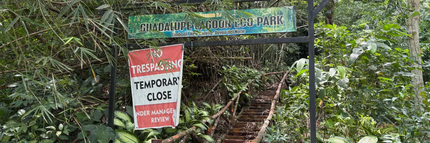 Guadalupe Lagoon Eco Park Limbaan New Corella close under management review