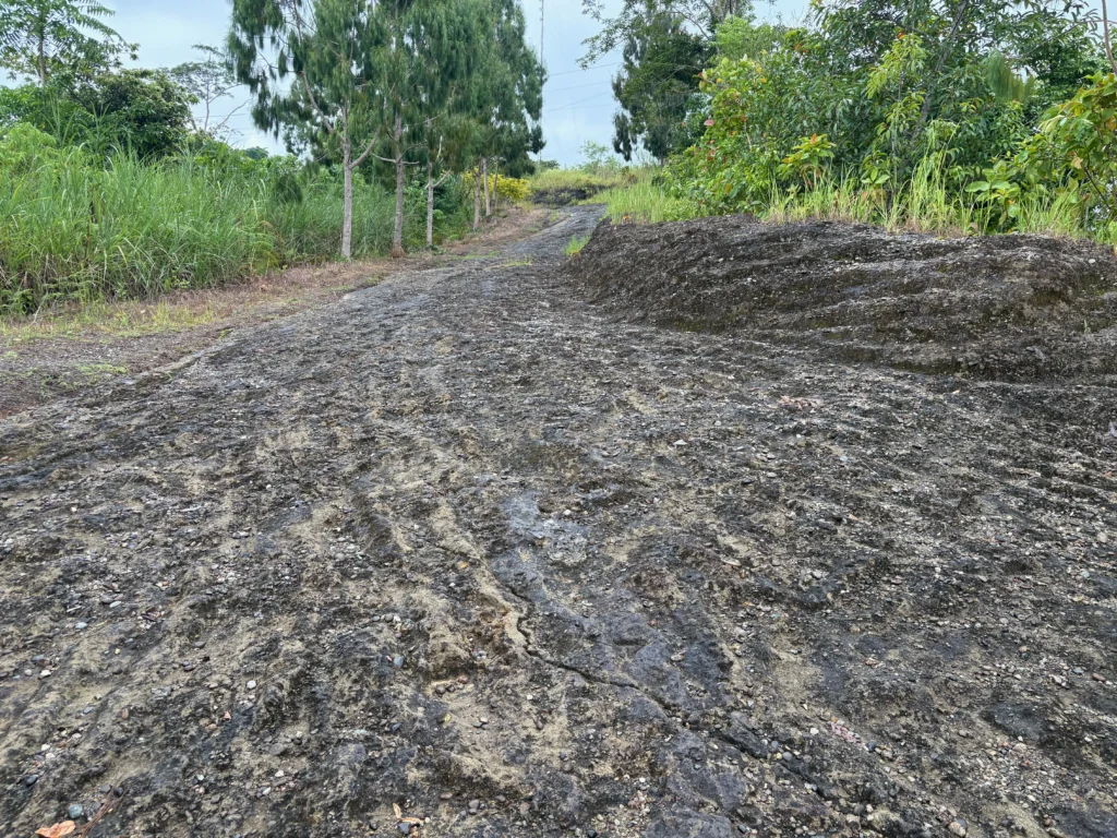 Talaingod Viewdeck Davao del Norte rocky uphill stretch to the radio tower and viewdeck.