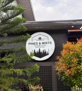 Pines and Mists Homestay Sitio Uraya, Talaingod signage