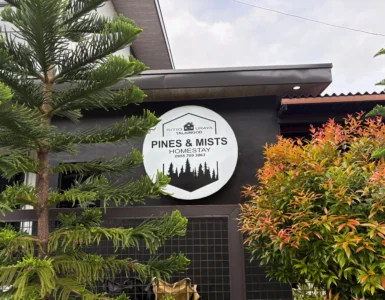 Pines and Mists Homestay Sitio Uraya, Talaingod signage