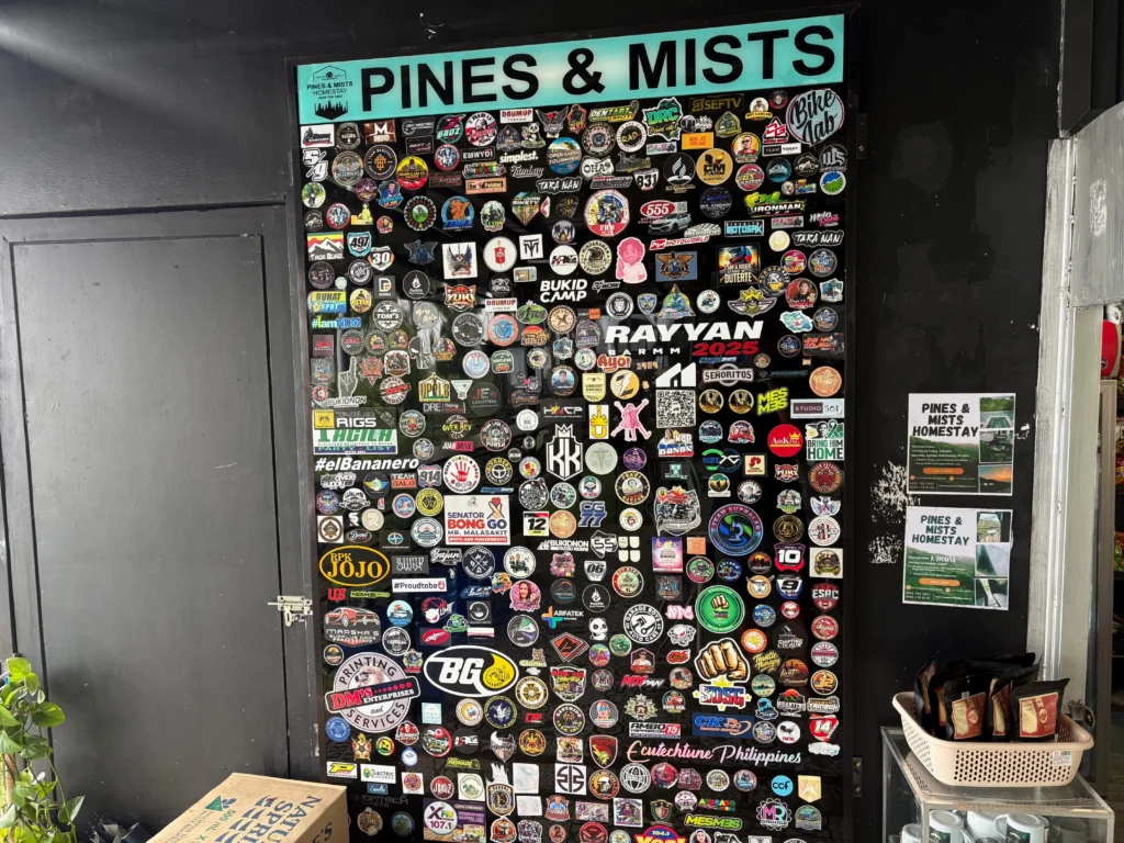 Pines and Mists Homestay Sitio Uraya, Talaingod stickers and guests badges