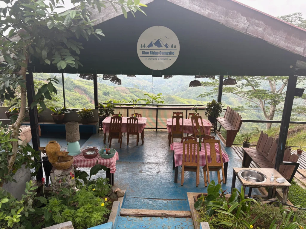 Blue Ridge Campsite Sitio Kabalansihan, Brgy. Sinuda, Kitaotao, Bukidnon dining area