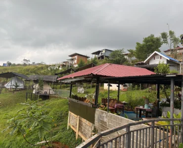 Blue Ridge Campsite Sitio Kabalansihan, Brgy. Sinuda, Kitaotao, Bukidnon the backview facing the ridges.