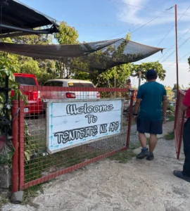 Tentsite ni Apo and Mulberry Farm Balutakay, Bansalan, Davao del Sur entrance and parking space