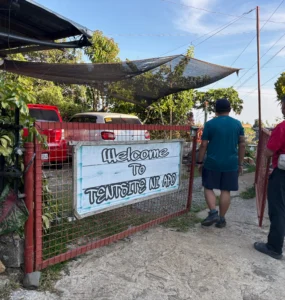 Tentsite ni Apo and Mulberry Farm Balutakay, Bansalan, Davao del Sur entrance and parking space