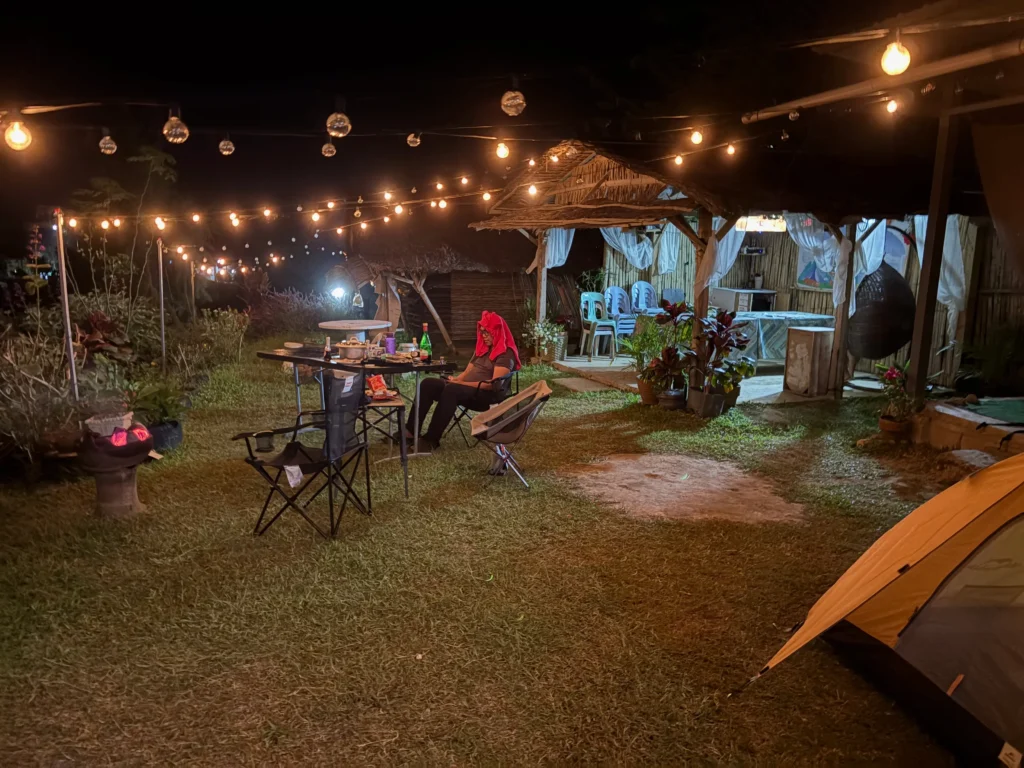 Tentsite ni Apo and Mulberry Farm Balutakay, Bansalan, Davao del Sur night view in relaxing wind