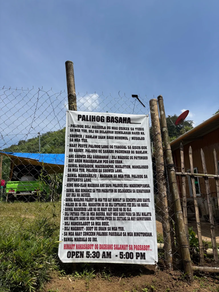 marawer hot spring in kapatagan davao del sur entrance rules