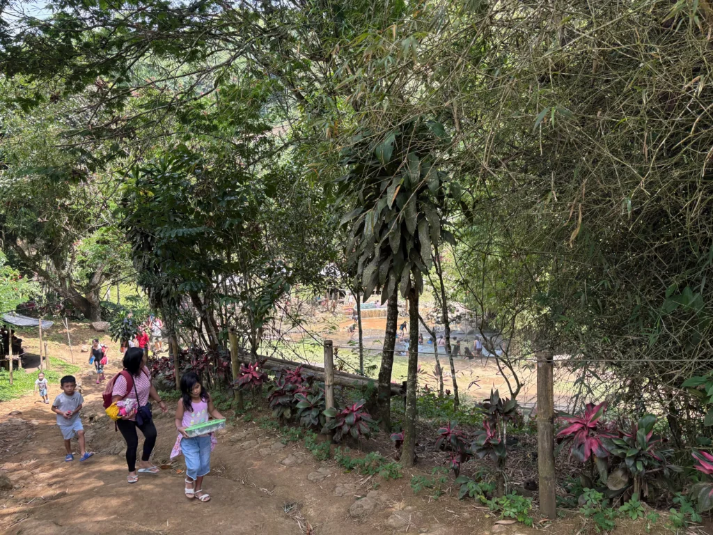 marawer hot spring in kapatagan davao del sur walkway descent to the pool
