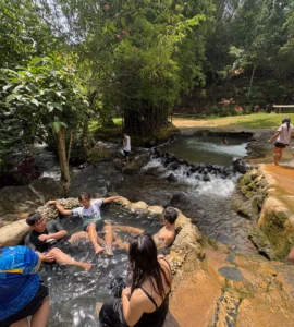 marawer hot spring in kapatagan davao del sur hot spring pool beside the river