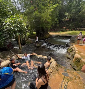 marawer hot spring in kapatagan davao del sur hot spring pool beside the river