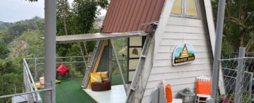 walker's deck in new corella, davao del norte A house with viewing deck has lower and upper rooms