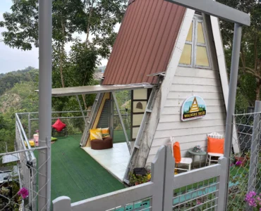 walker's deck in new corella, davao del norte A house with viewing deck has lower and upper rooms