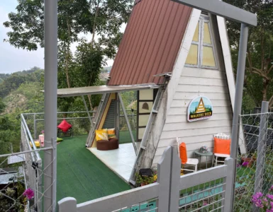 walker's deck in new corella, davao del norte A house with viewing deck has lower and upper rooms