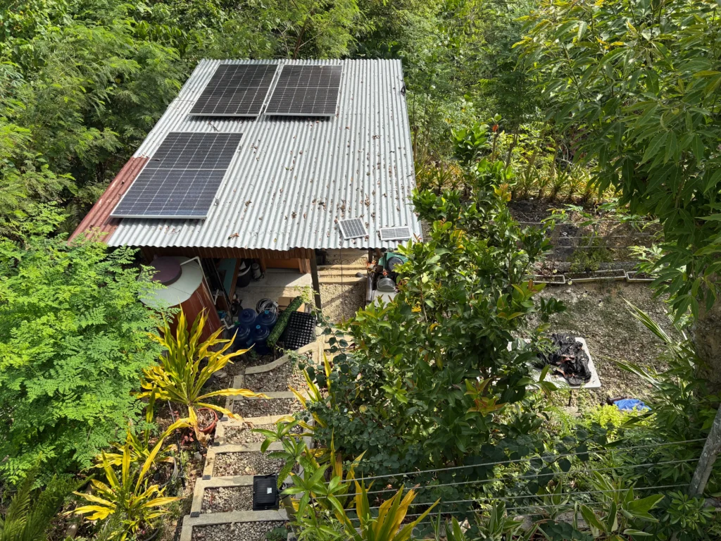 walker's deck in new corella, davao del norte solar power