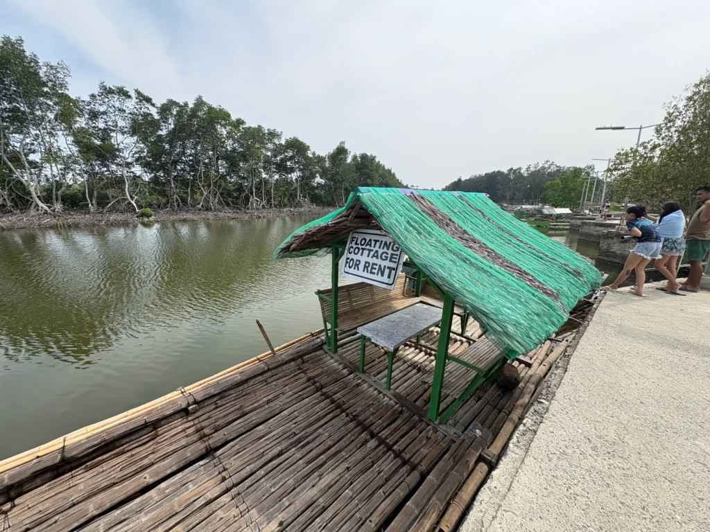 Nabintad River Park in Madaum, Tagum Davao del Norte floating cottage for rent
