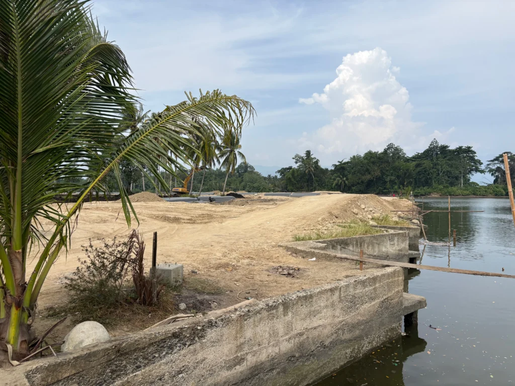 Nabintad River Park in Madaum, Tagum Davao del Norte undergoing development by city government